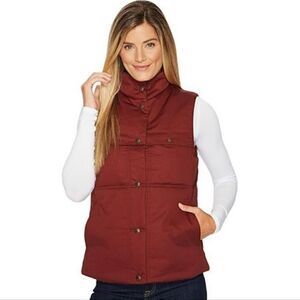 Filson Quilted Westward Vest Burnt Red Small
